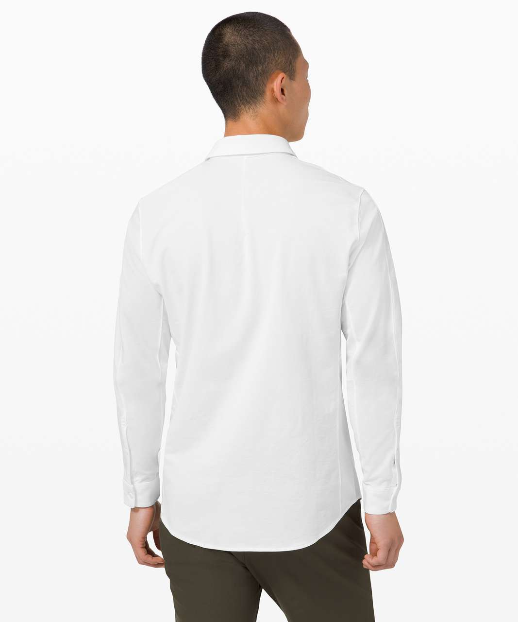 Lululemon Commission Long Sleeve Shirt - White (First Release) - lulu ...