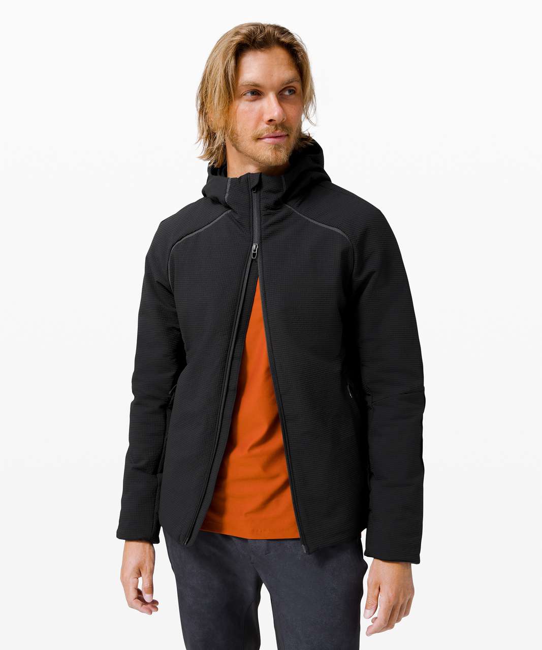 Lululemon Texture Tech Jacket - Black - lulu fanatics