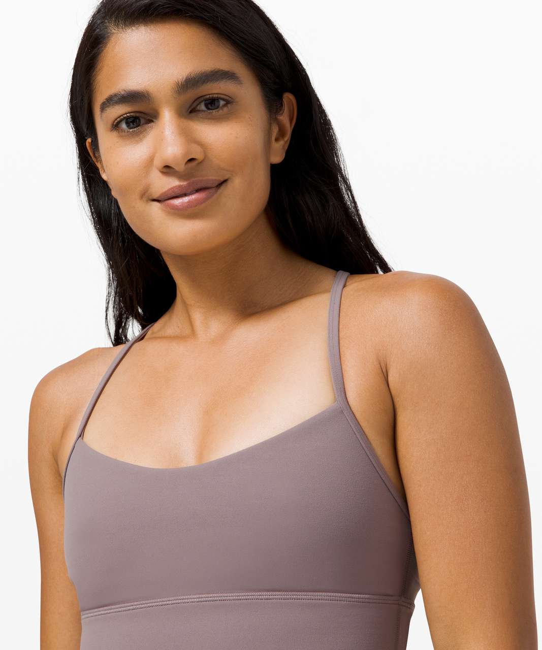 Lululemon Flow Y Bra Long Line Nulu *Light Support, B/C Cup - Lunar Rock