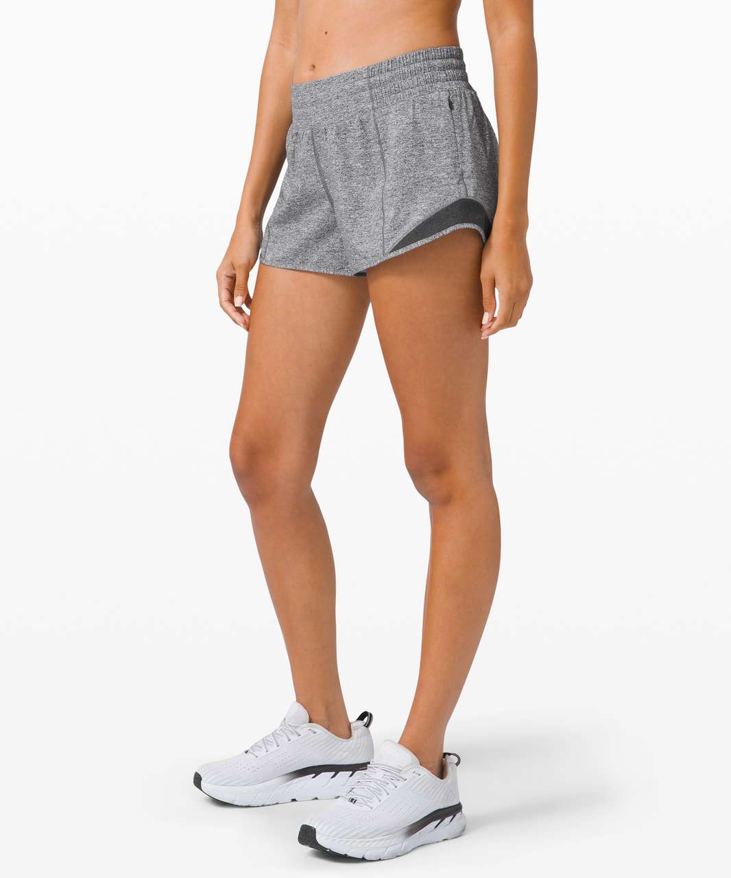 Lululemon Hotty Hot Short *High-Rise 2.5 - Heather Lux Multi Black - lulu  fanatics