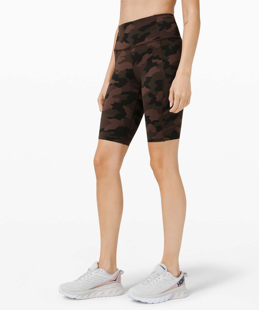 Lululemon Fast and Free Short 10" *Non-Reflective - Heritage 365 Camo Brown Earth Multi