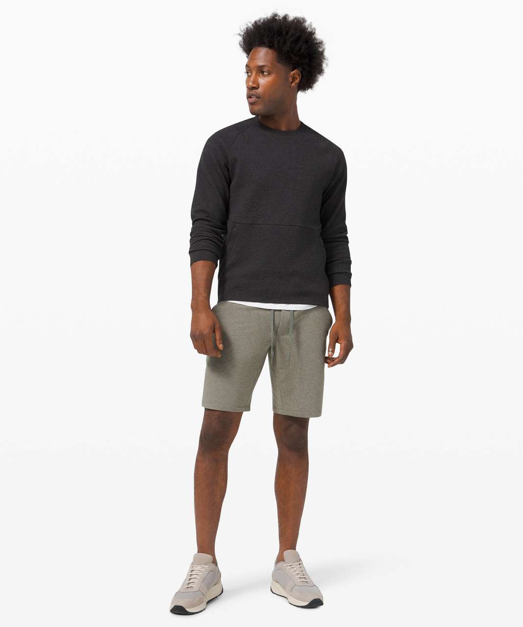 Lululemon City Sweat Short French Terry 9" - Heathered Grey Sage