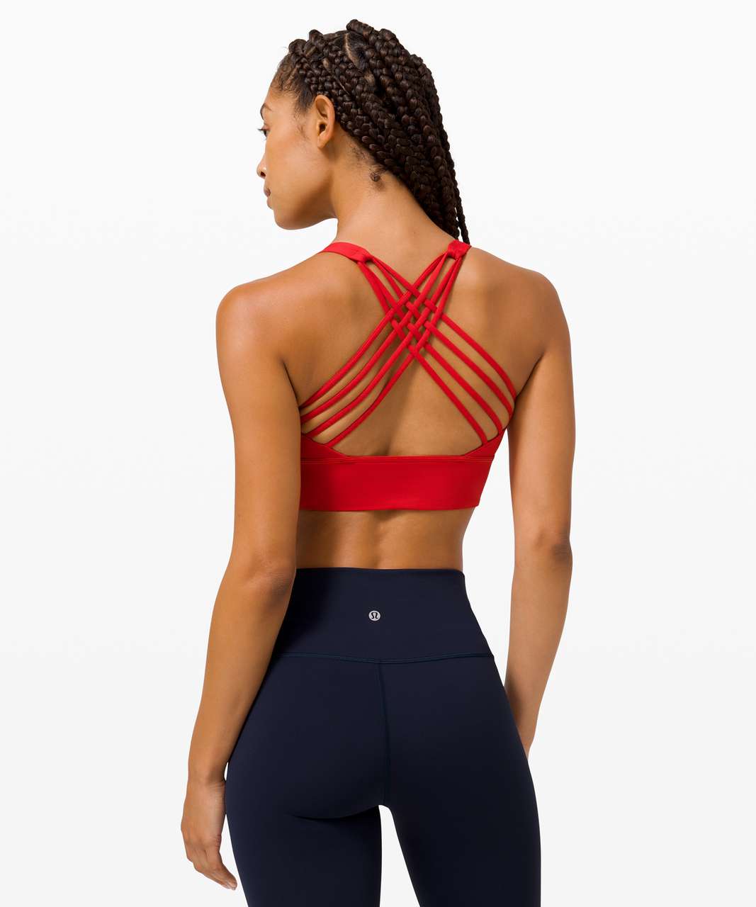 Lululemon Free to Be Bra Wild Long Line *Light Support, A/B Cup - Dark Red