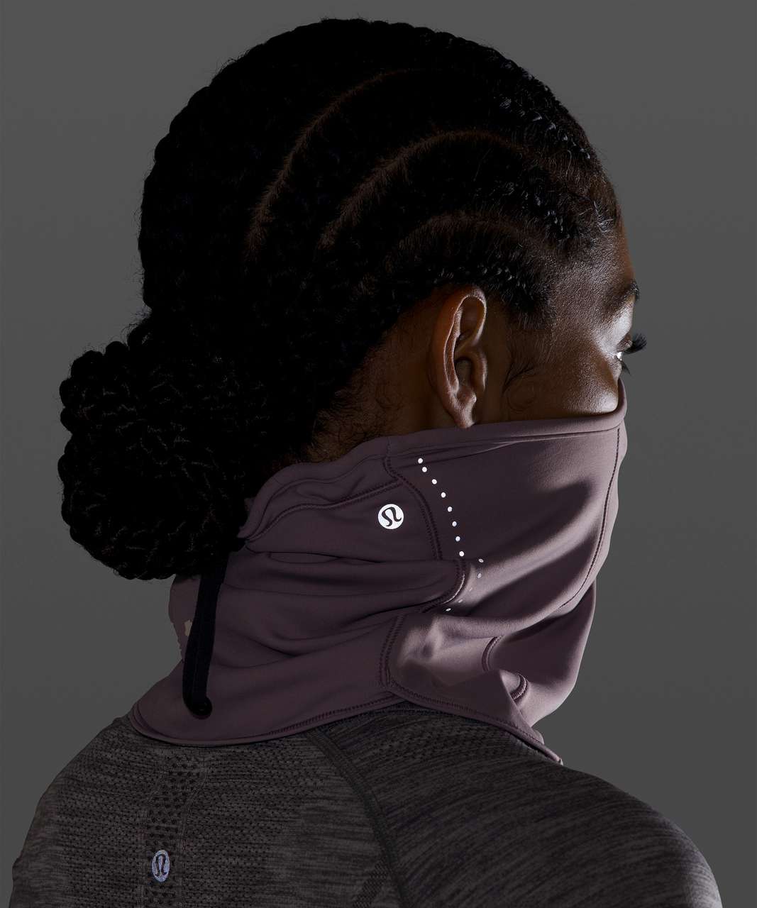 Lululemon Run for It All Neckwarmer - Violet Verbena / Graphite Grey