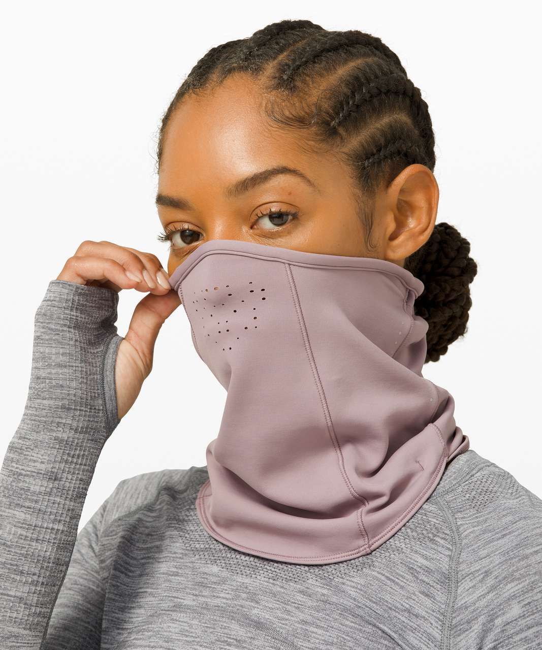 Lululemon Run for It All Neckwarmer - Violet Verbena / Graphite Grey