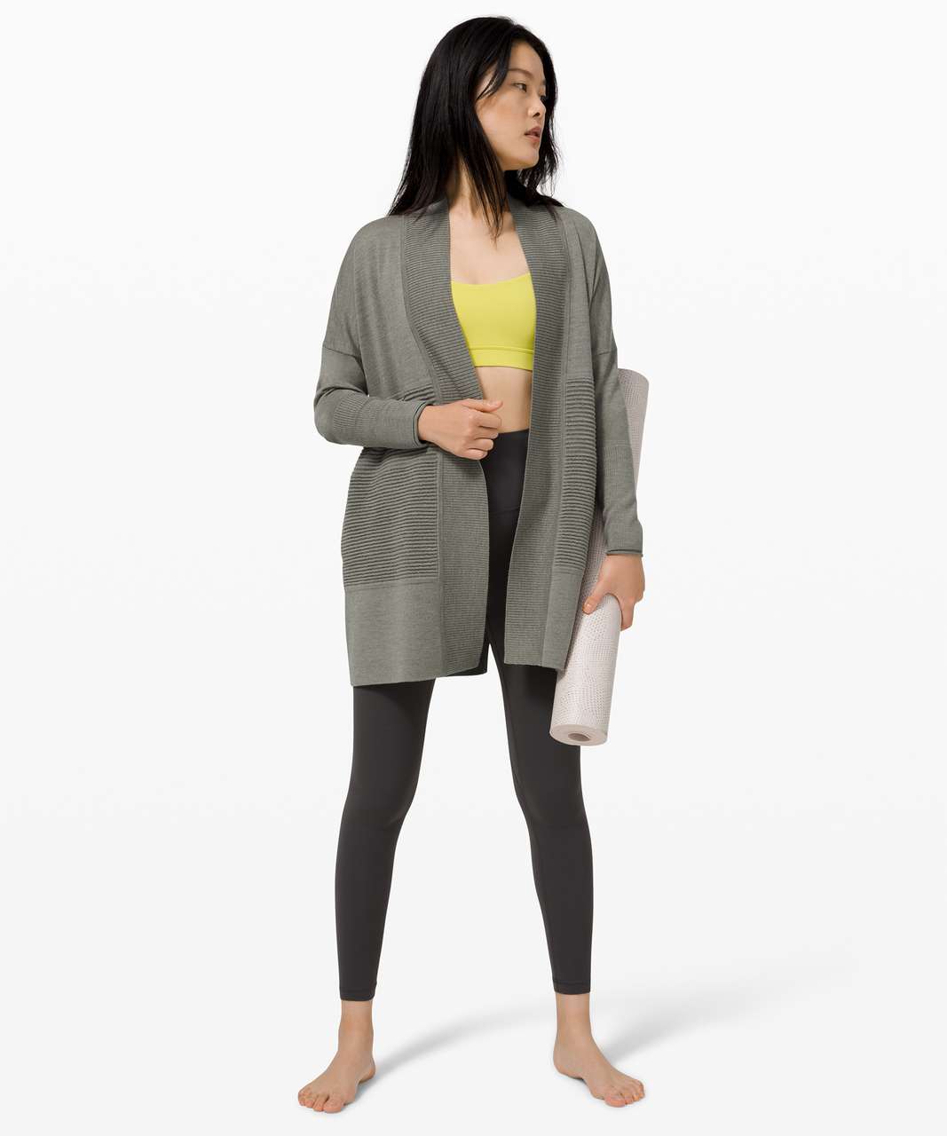 Lululemon Sit In Lotus Wrap II - Heathered Grey Sage