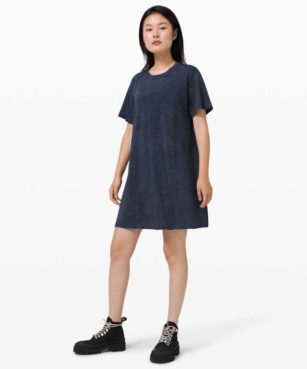 Lululemon All Yours Tee Dress - Cloudy Wash True Navy - lulu fanatics