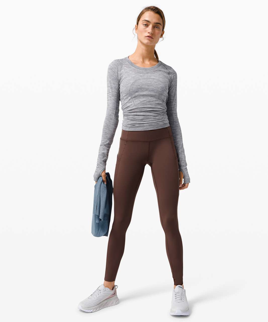 Lululemon Fast and Free Tight 28 *Non-Reflective - Brown Earth