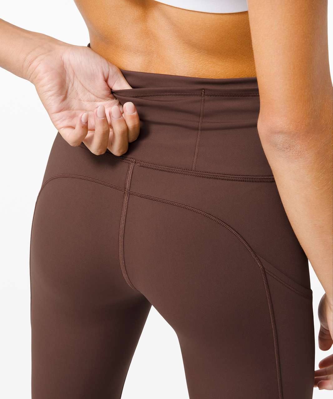 Lululemon Zoned In Tight 27” *Envelope Pocket - Brown Earth - lulu