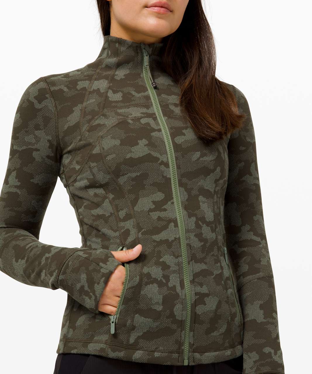 Lululemon Define Jacket - Incognito Camo Multi Gator Green - lulu fanatics