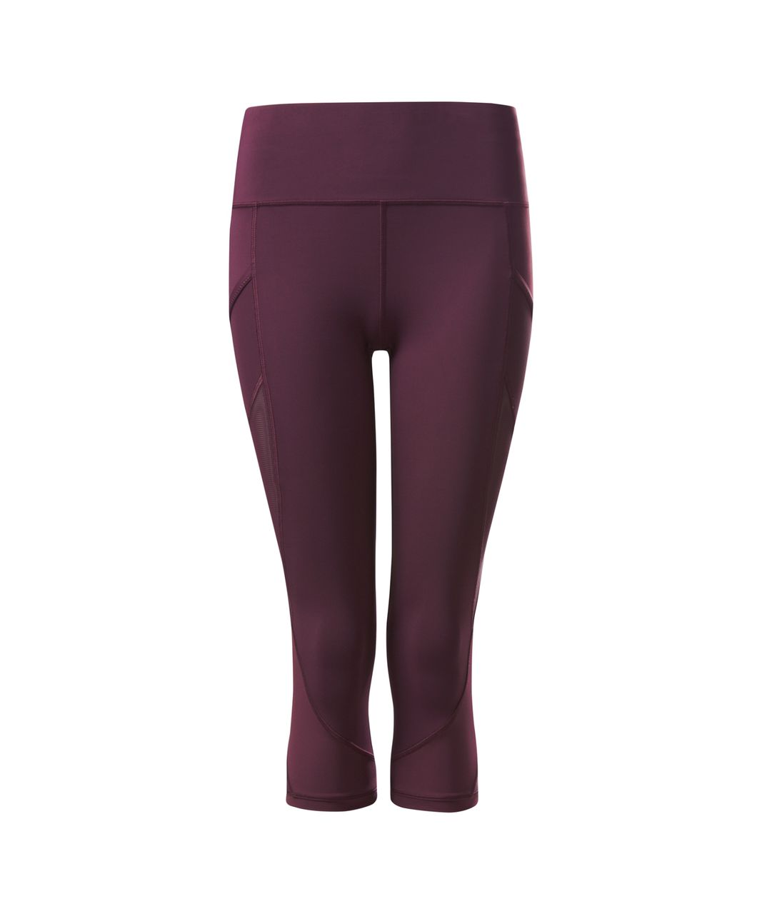 Lululemon Fast As Light Crop - Bordeaux Drama