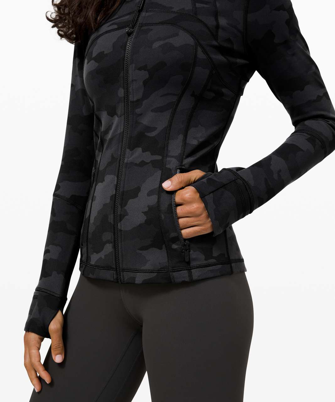 NEW WOMEN LULULEMON Define Jacket Luxtreme Formation Camo Deep Coal Multi  SZ 10 $119.99 - PicClick