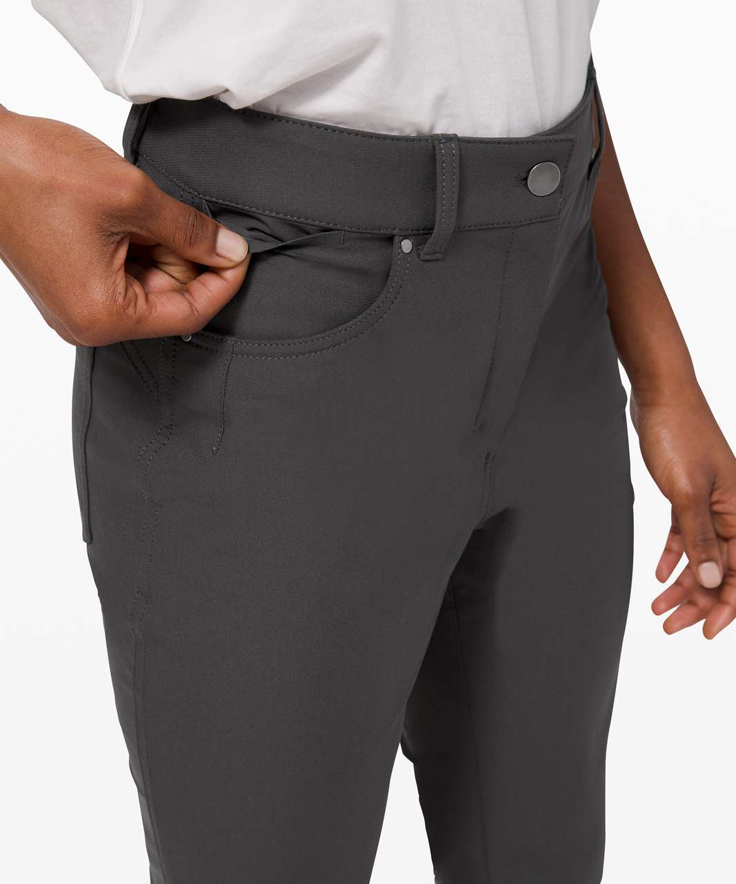 Lululemon City Sleek 5 Pocket 7/8 Pant - Rhino Grey - lulu fanatics