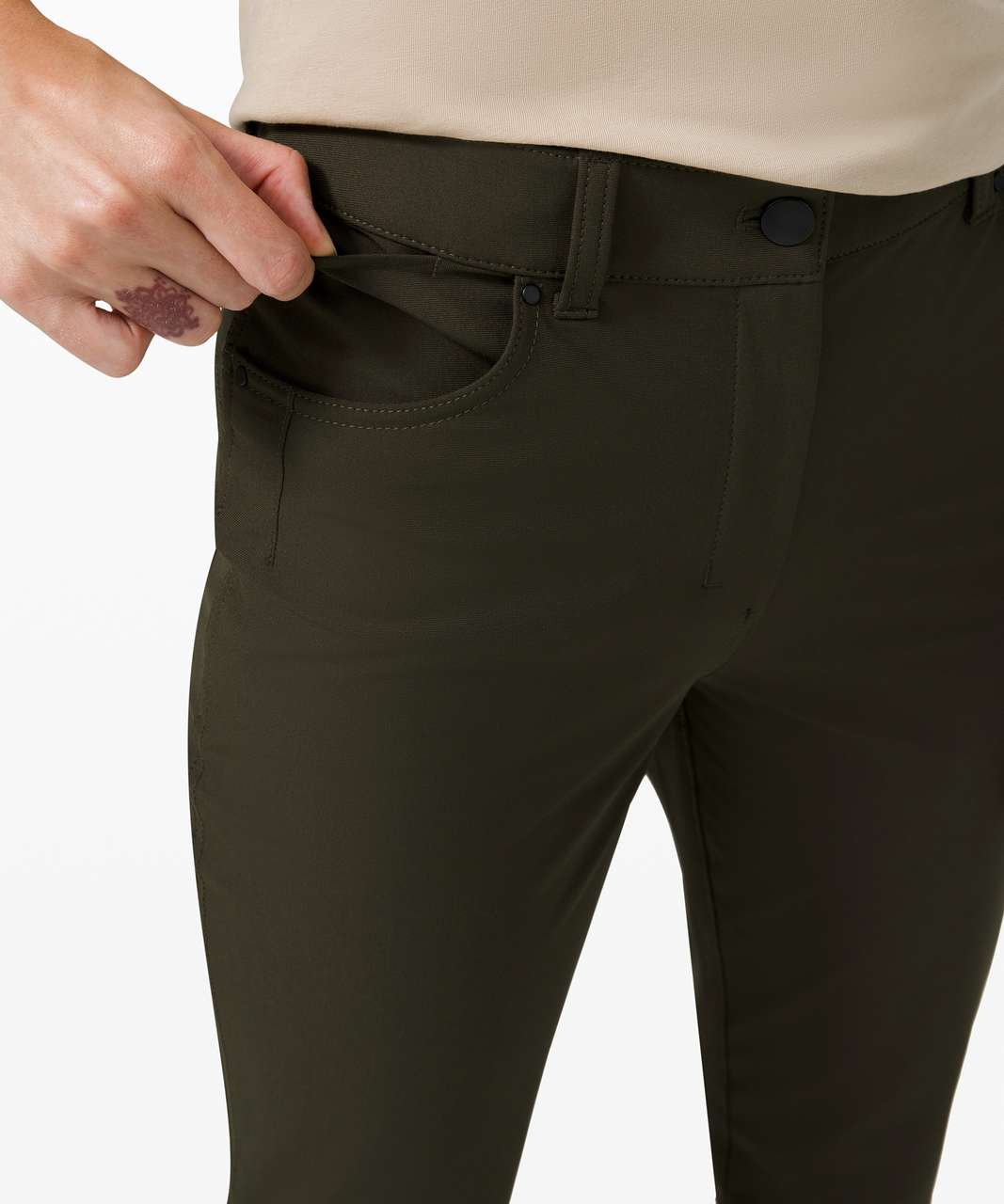 lululemon athletica, Pants & Jumpsuits, Lululemon City Sleek 5 Pocket 78  Pantrosemary Green