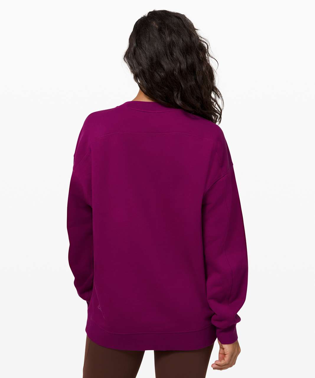 Lululemon Perfectly Oversized Crew - Deep Fuschia - lulu fanatics