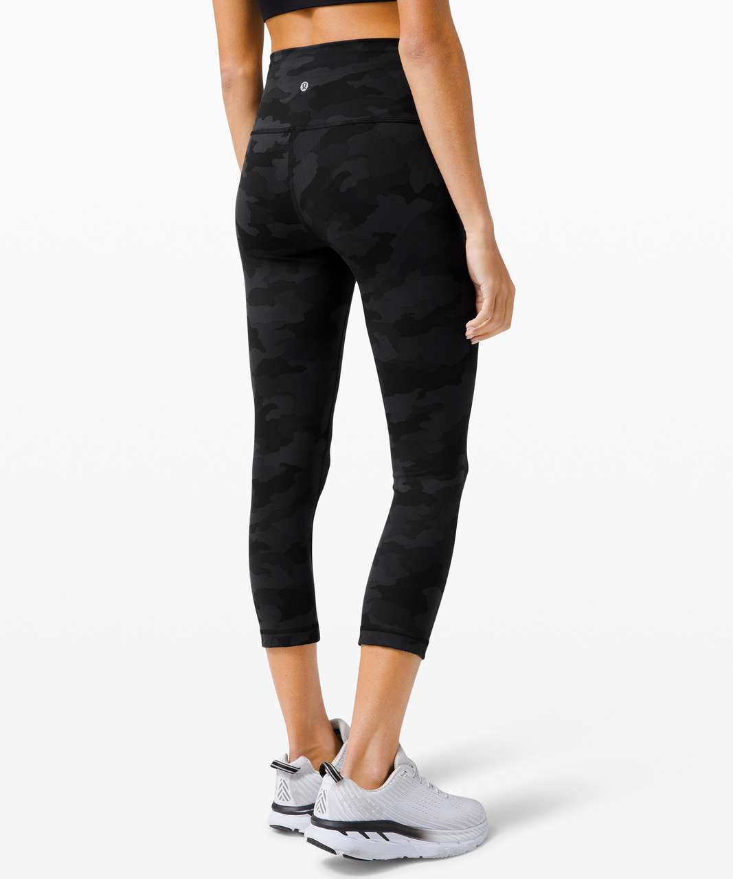 Lululemon Wunder Train High-Rise Crop 21 - Formation Camo Deep Coal Multi  - lulu fanatics