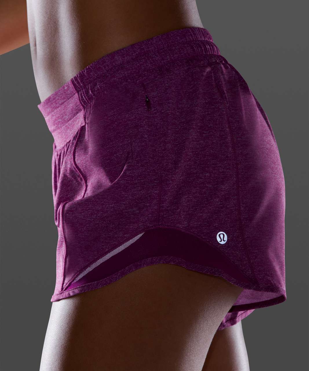 Lululemon Hotty Hot Short II *Long 4 - Heather Lux Multi Deep Fuschia /  Deep Fuschia - lulu fanatics