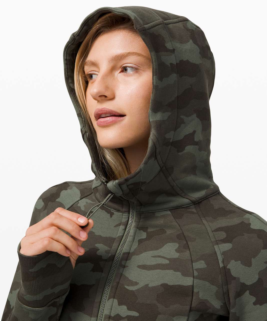 Tops, Lululemon 118 Scuba Hoodie Light Cotton Fleeceheritage 365 Camo Green  Twill 8