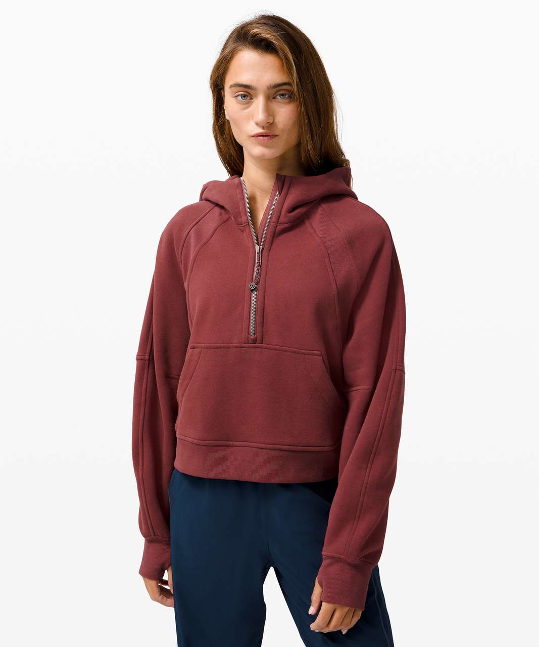 Lululemon Scuba Oversized 1/2 Zip Hoodie - Savannah - lulu fanatics