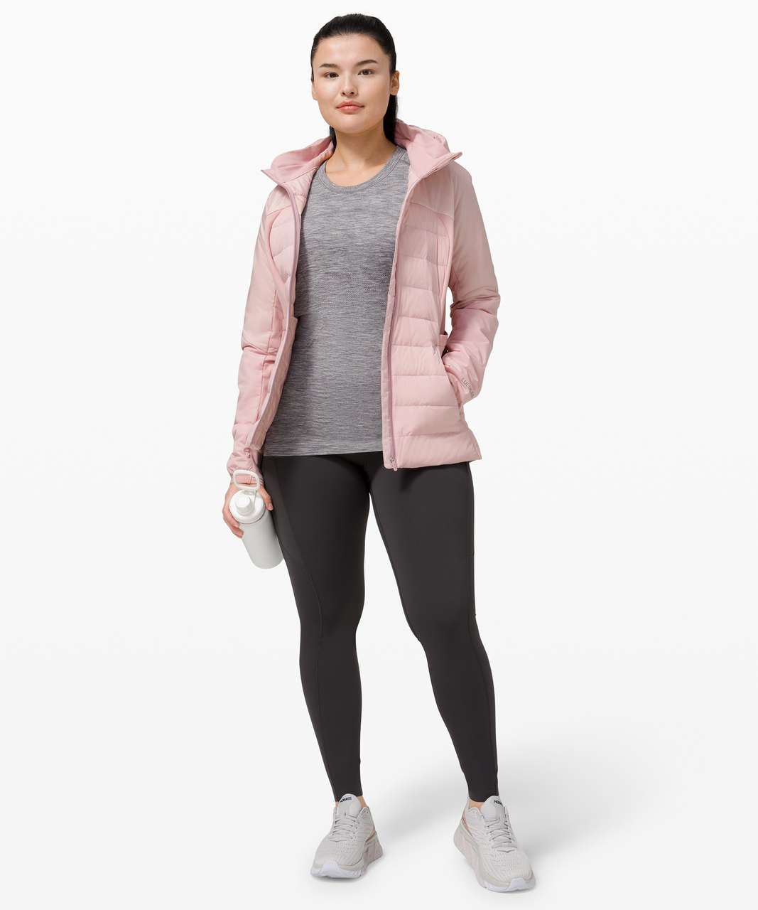 NWT Lululemon Women's Down For It All Jacket Layer Pink Peony SZ 8