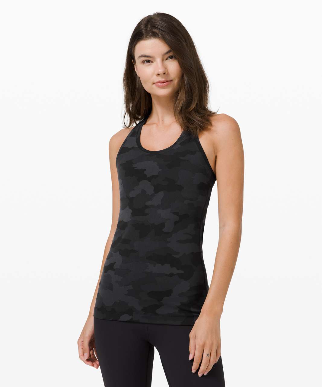 Lululemon Cool Racerback Nulu Tank in Formation Deep Coal Multi