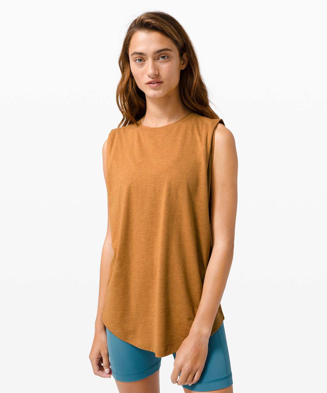 Lululemon Brunswick Muscle Tank - Heathered Spiced Bronze