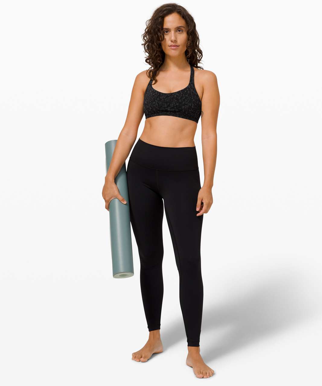 Lululemon Free To Be Bra Wild *Light Support, A/B Cup - Wild Thing Camo Deep Coal Multi