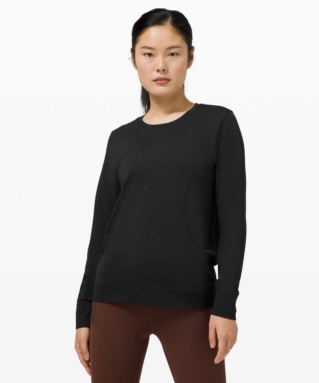 Lululemon Swiftly Speed Long Sleeve - Black / Black / Black - lulu fanatics