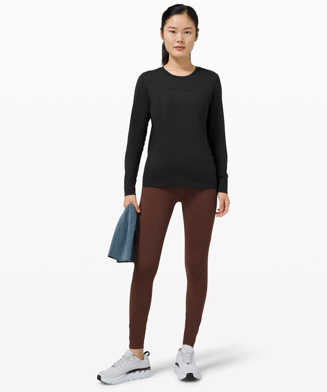 Lululemon Swiftly Breathe Long Sleeve - Black / Black - lulu fanatics