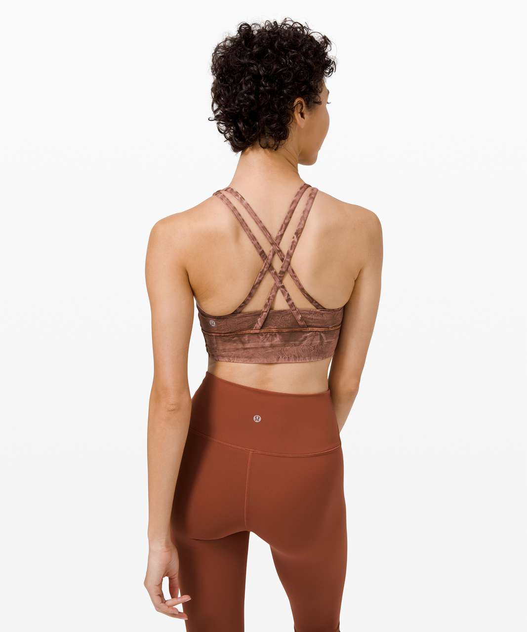 Lululemon Energy Bra Long Line Ice Dye *Medium Support, B–D Cup - Ice Wash  Brown Earth - lulu fanatics