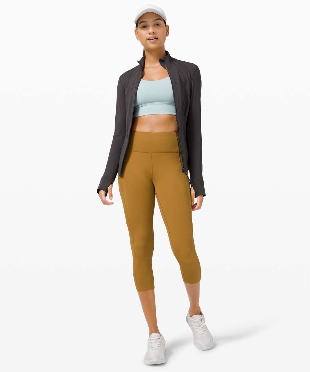 Lululemon Fast and Free Crop II 19 *Non-Reflective - Spiced Bronze - lulu  fanatics