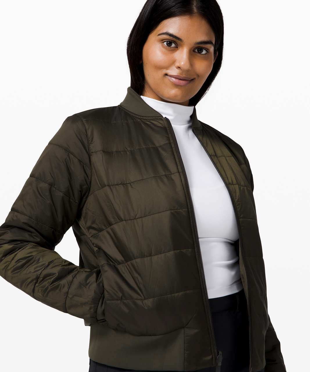 Lululemon Non-Stop Bomber *Reversible - Dark Olive