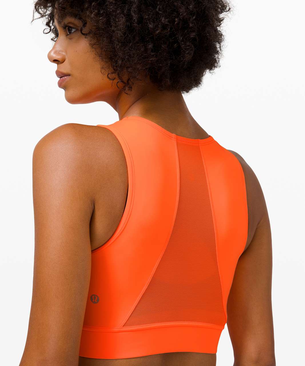 Lululemon Hotty Hot Cropped Tank - Highlight Orange