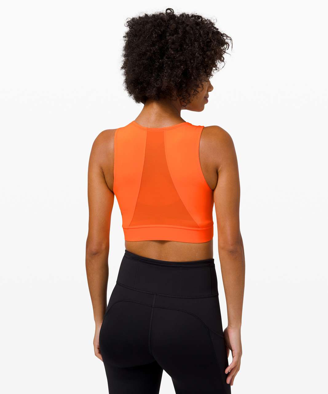 Lululemon Hotty Hot Cropped Tank - Highlight Orange