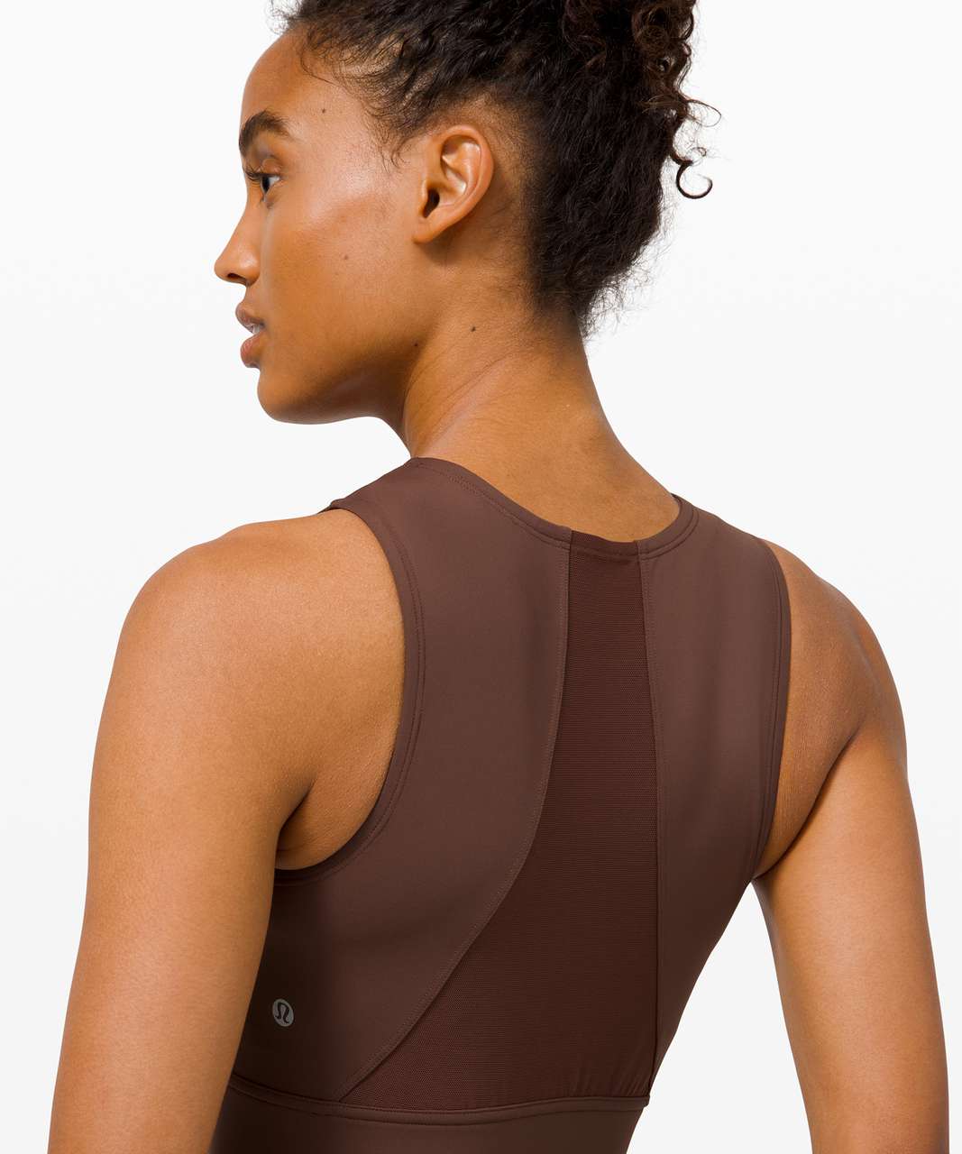 Lululemon Hotty Hot Cropped Tank - Brown Earth