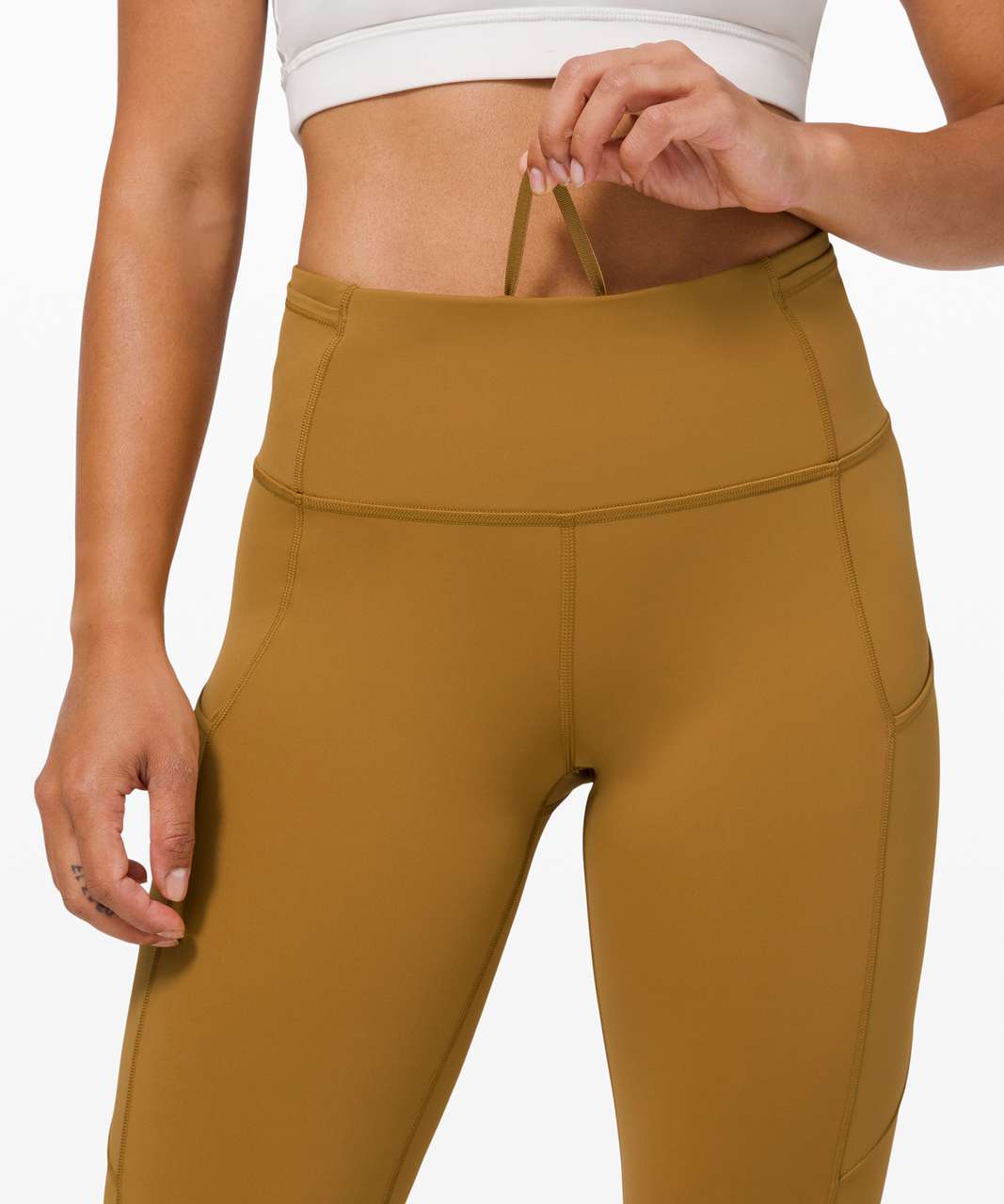 Lululemon Fast and Free High-Rise Tight 28 *Non-Reflective Brushed Nulux -  Spiced Bronze - lulu fanatics