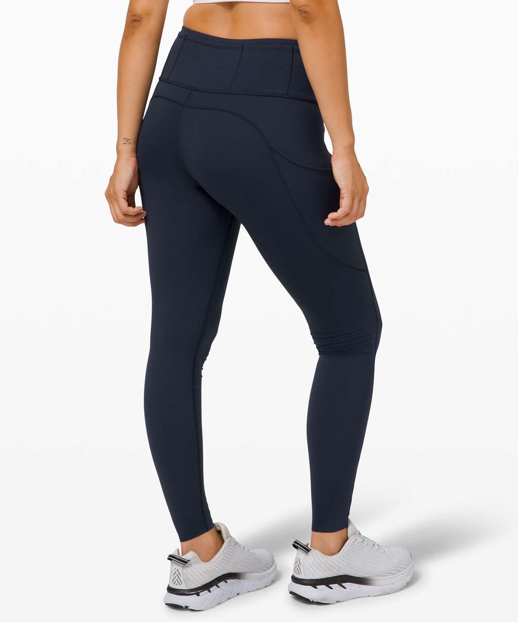 Lululemon Fast and Free High-Rise Tight 28 *Non-Reflective Brushed Nulux -  True Navy - lulu fanatics