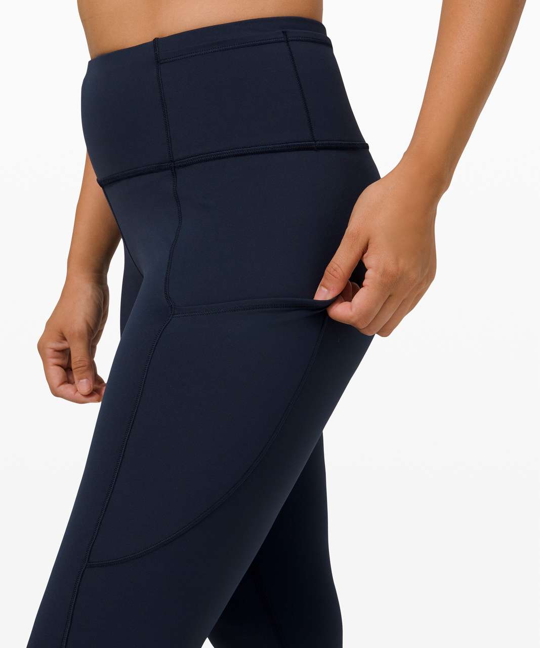 Lululemon Fast and Free High-Rise Tight 28 *Non-Reflective Brushed Nulux - True  Navy - lulu fanatics