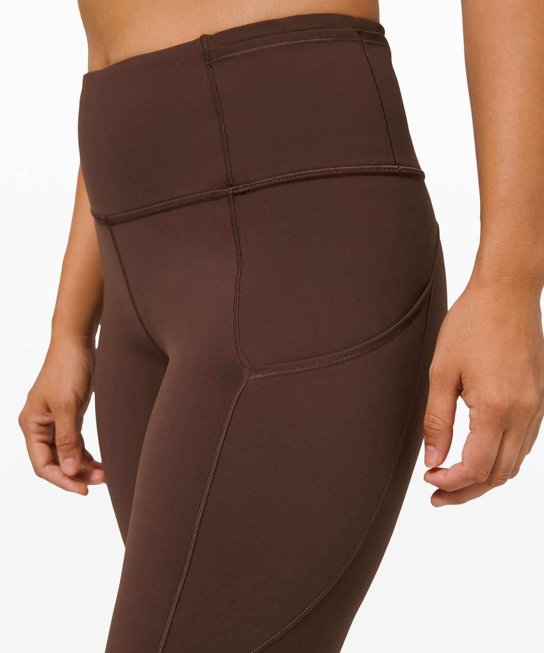 Lululemon Fast and Free High-Rise Tight 28" *Non-Reflective Brushed Nulux - Brown Earth