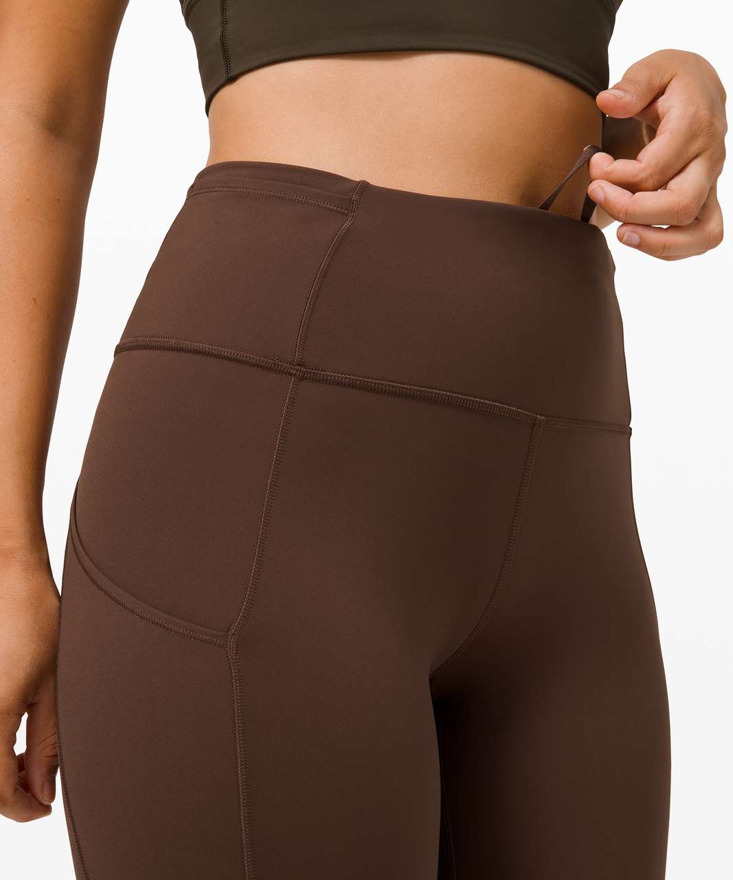 Lululemon Fast and Free High-Rise Tight 28" *Non-Reflective Brushed Nulux - Brown Earth
