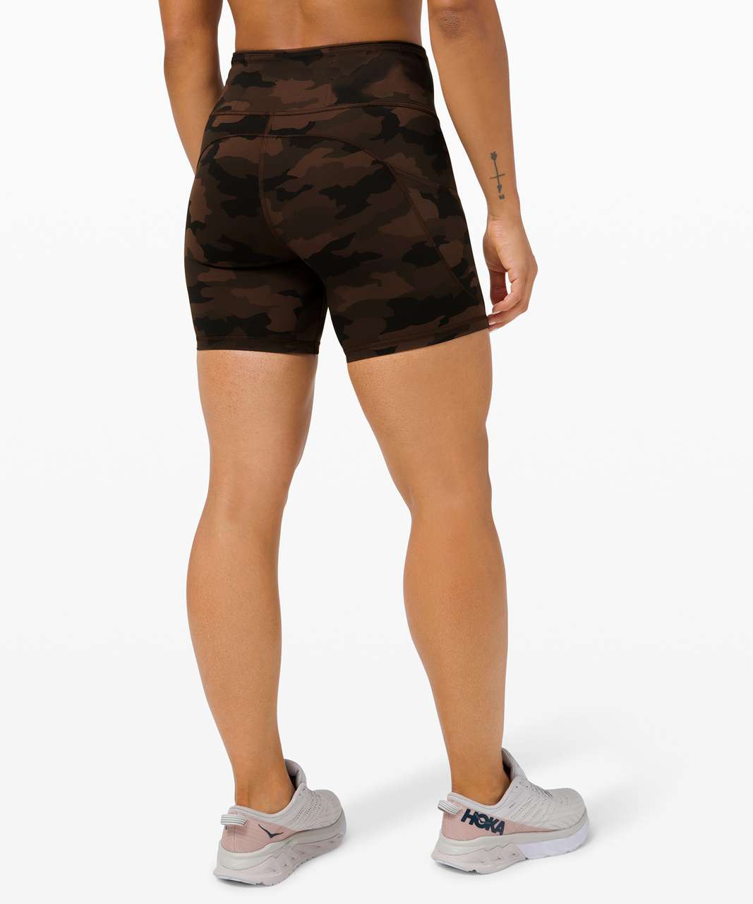 Lululemon Fast and Free Short 6" *Non-Reflective - Heritage 365 Camo Brown Earth Multi
