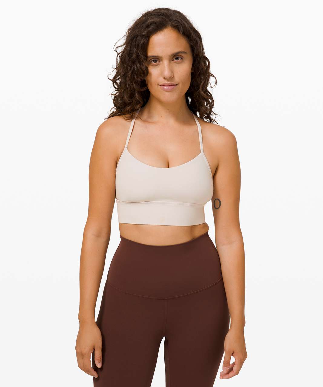 Lululemon Flow Y Bra Long Line Nulu *Light Support, B/C Cup (Online Only) -  Monarch Orange - lulu fanatics