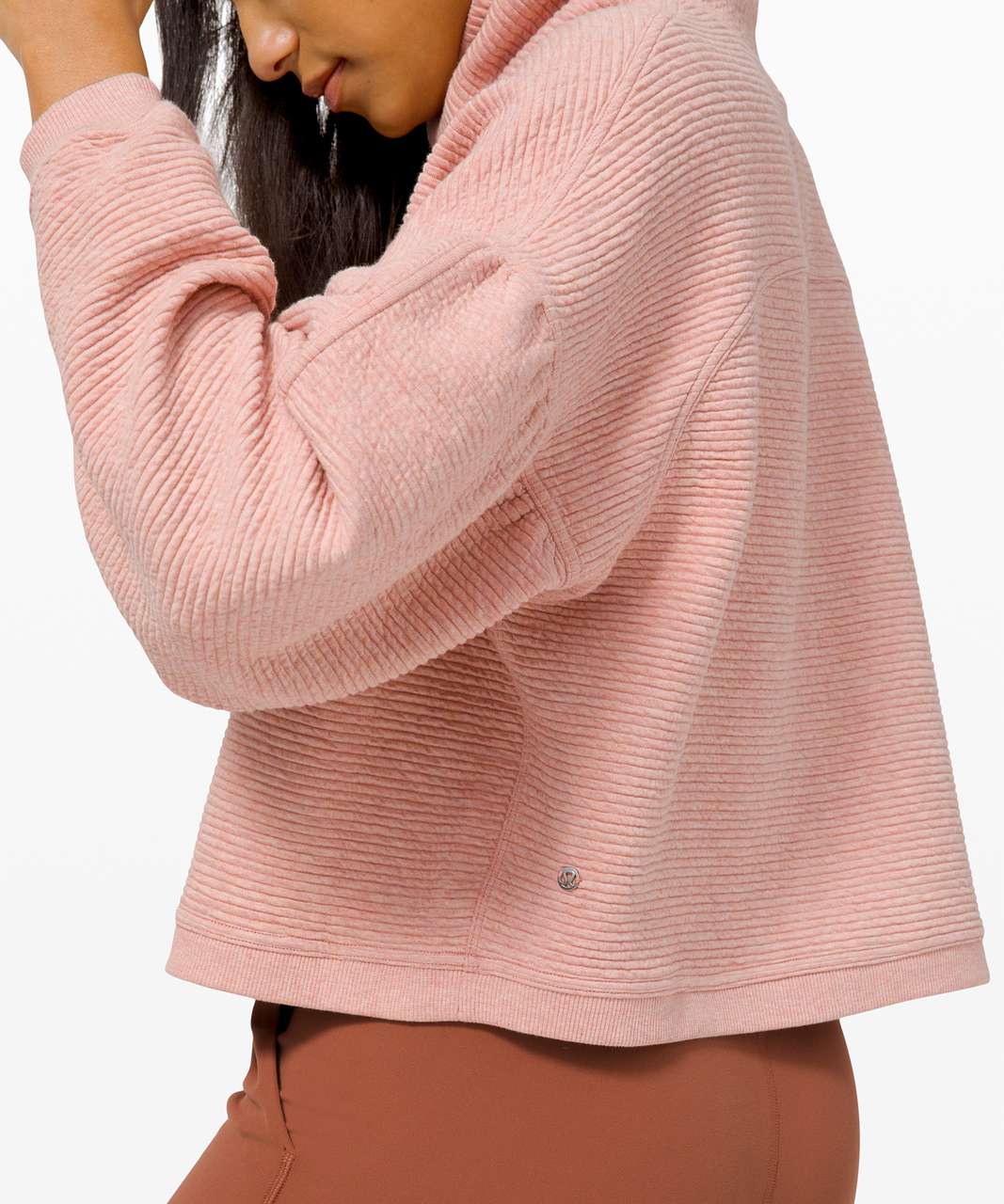 Lululemon Peaceful Moments Pullover - Heathered Pink Pastel / Pink Pastel