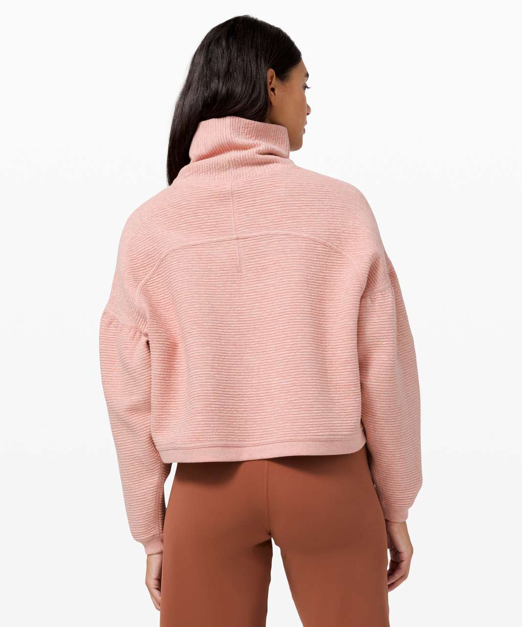 Lululemon Peaceful Moments Pullover - Heathered Pink Pastel / Pink Pastel