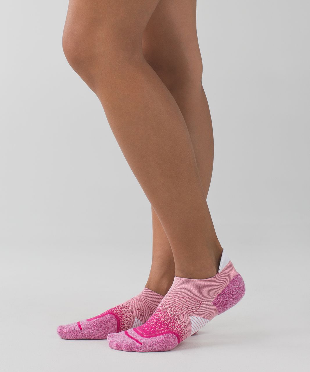 Lululemon Speed Sock *Silver - Jewelled Magenta / Bleached Coral