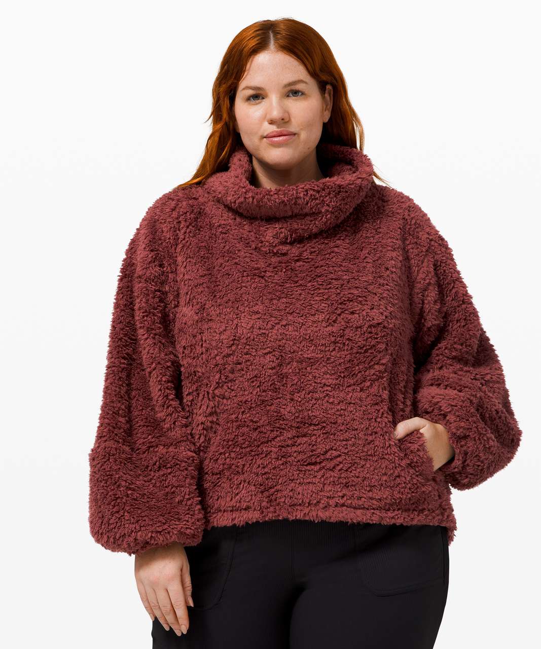 warm restore sherpa pullover