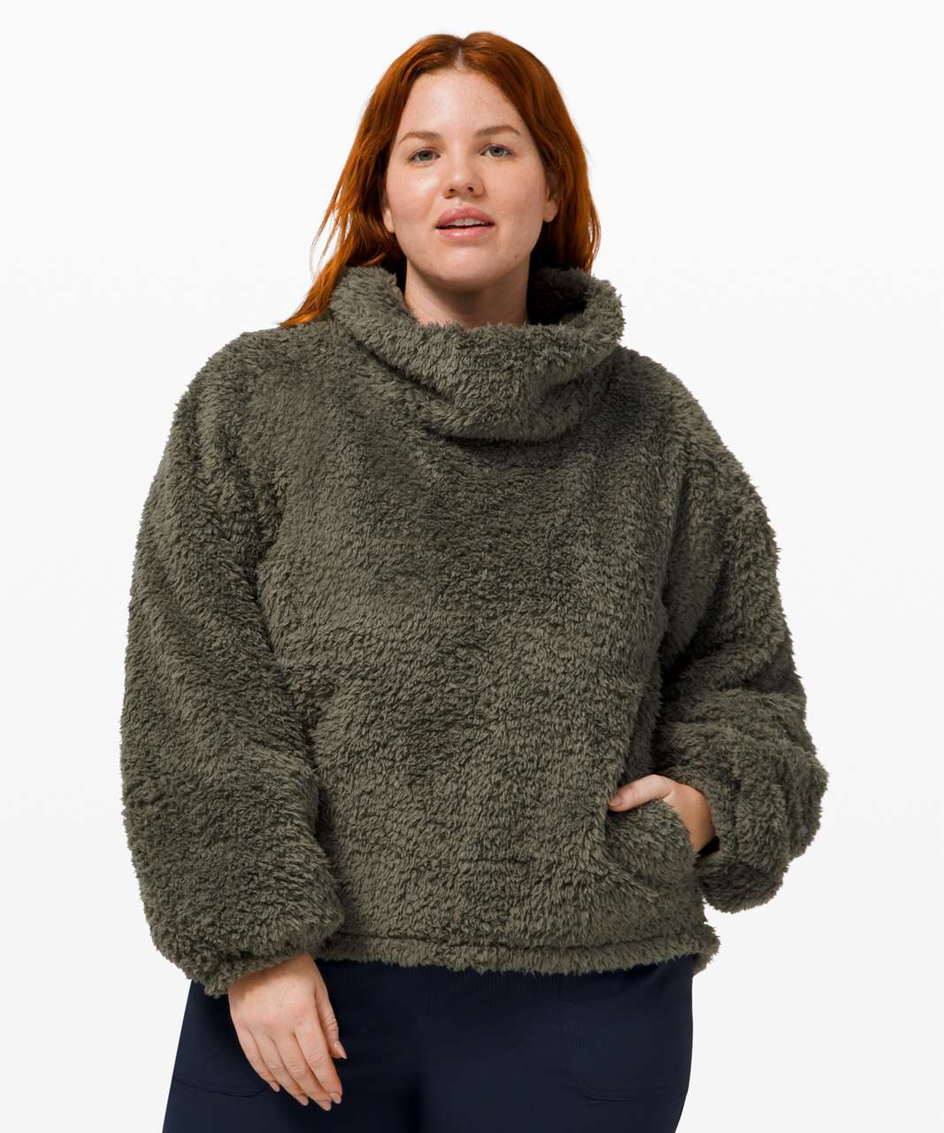 warm restore sherpa pullover