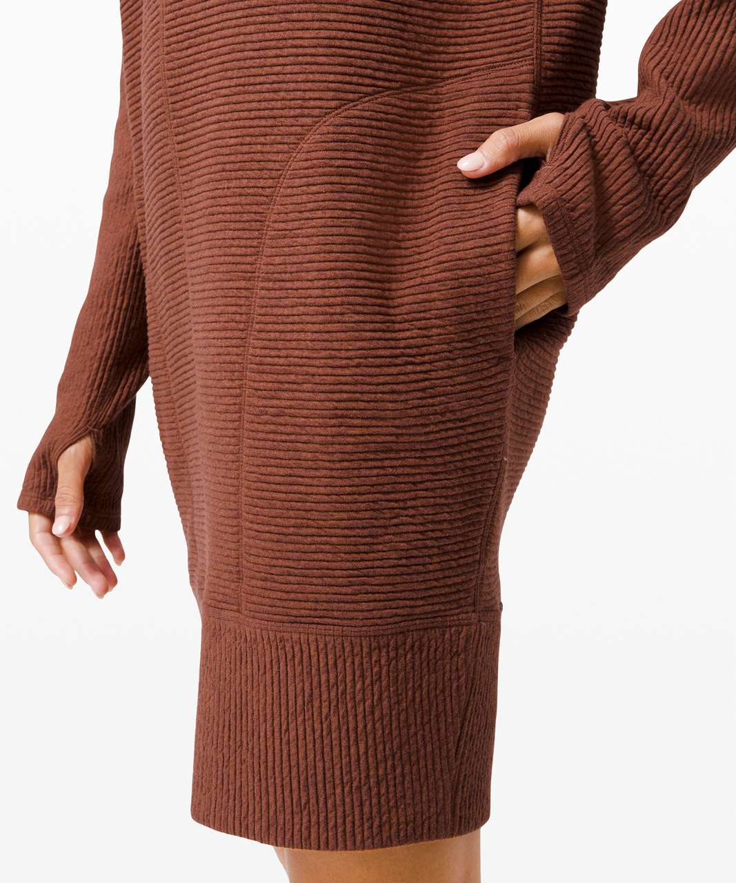 Lululemon Call for Cozy Dress - Heathered Ancient Copper