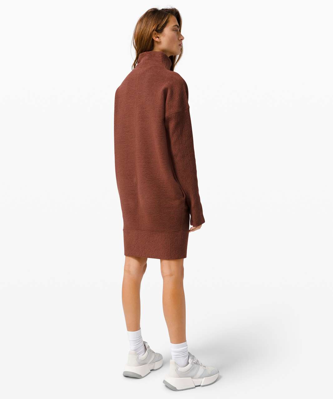 Lululemon Call for Cozy Dress - Heathered Ancient Copper