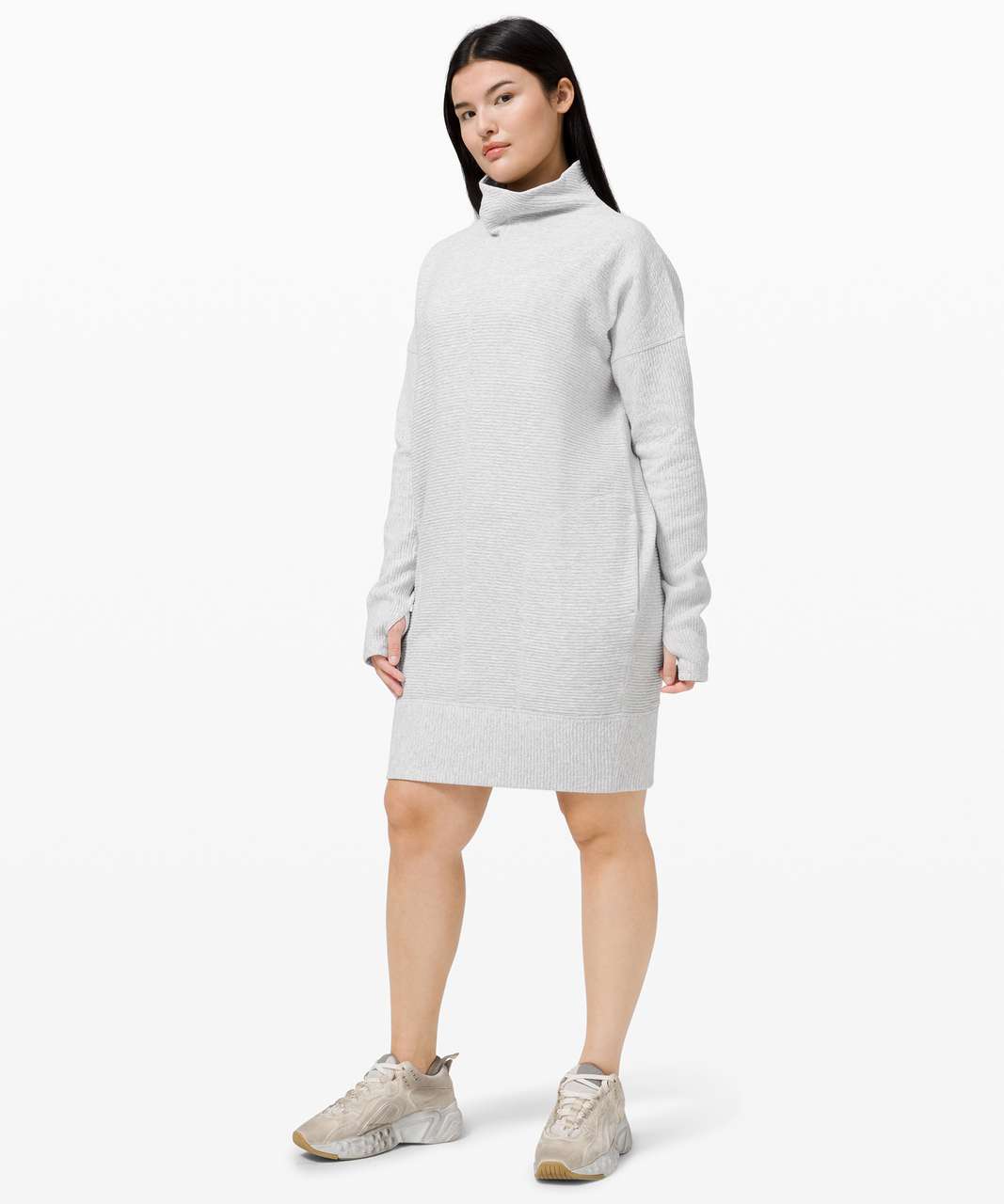 Lululemon Call for Cozy Dress - Heathered Core Ultra Light Grey